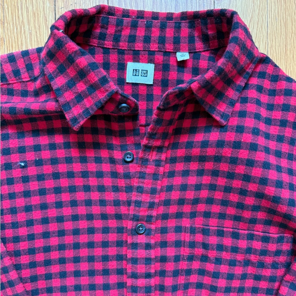 Men’s Uniqlo Buffalo Check Flannel Shirt - Size Medium